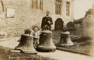 Dunholme St Chad's bells ready for transport to Taylor's - 1907