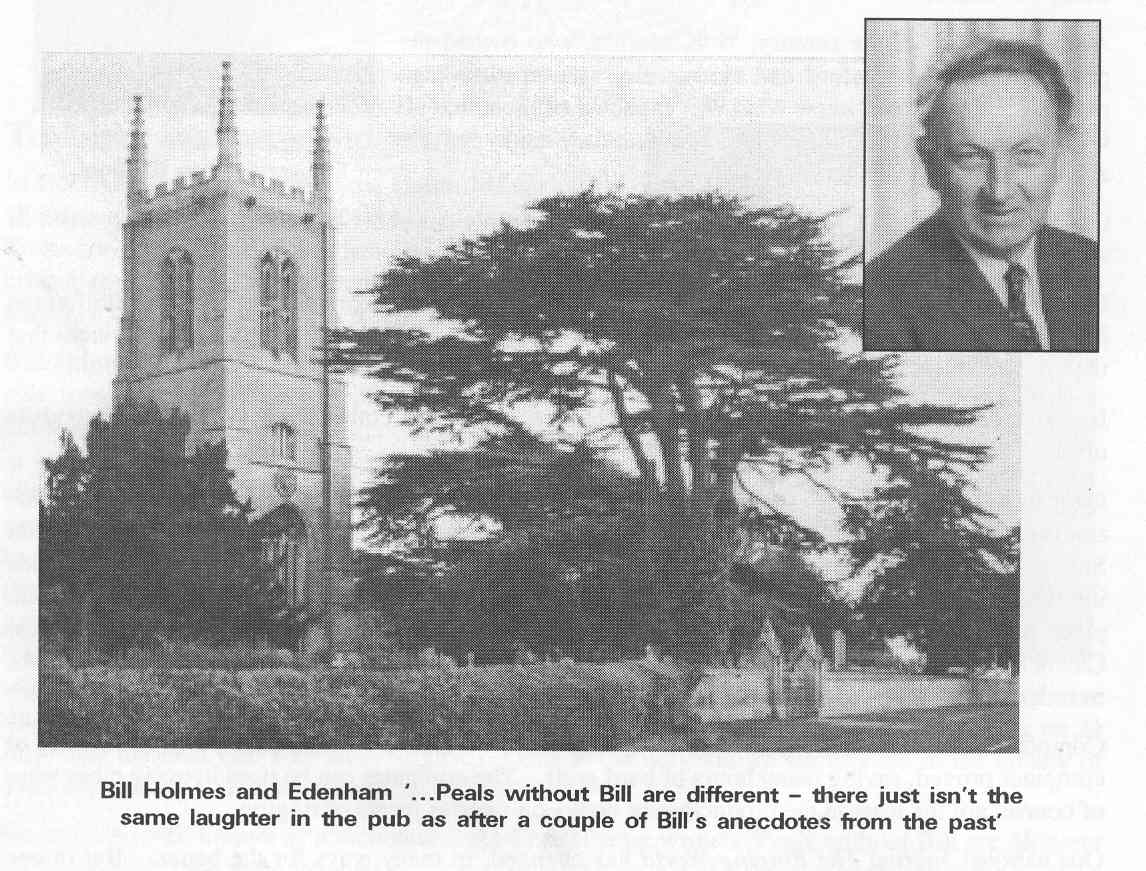 Bill Holmes and Edenham church