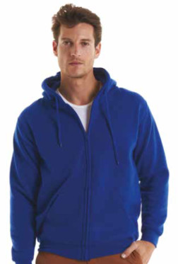 Hooded sweatshirt with zip