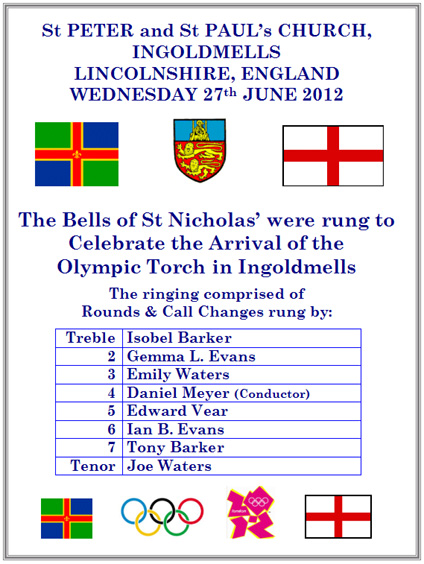 Ingoldmells Olympic Ringing